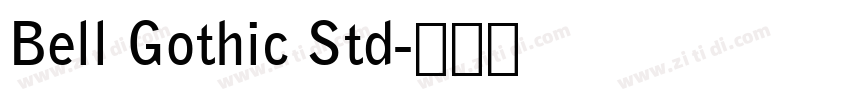 Bell Gothic Std字体转换